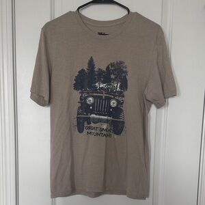 MV Sport Tan Graphic Tee with Jeep Design